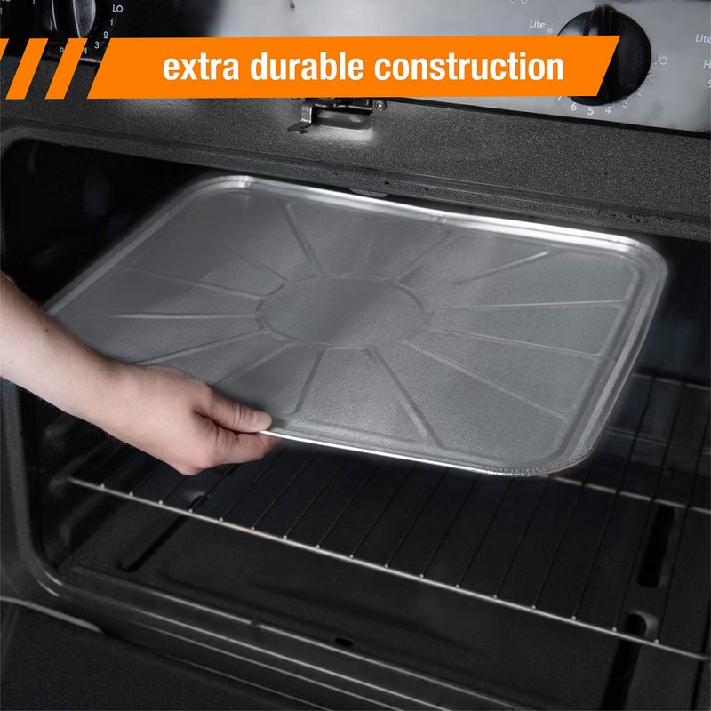 Plasticpro Disposable Foil oven liner Reusable Oven Drip Pan - Tray for Cooking and Baking Pack of 20 - Image 5
